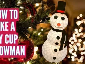 Plastic Cup Snowman